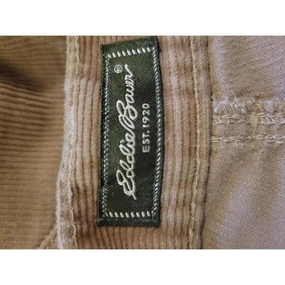 Eddie Bauer size 8 tan boot cut fit corduroy pants - Picture 3 of 5